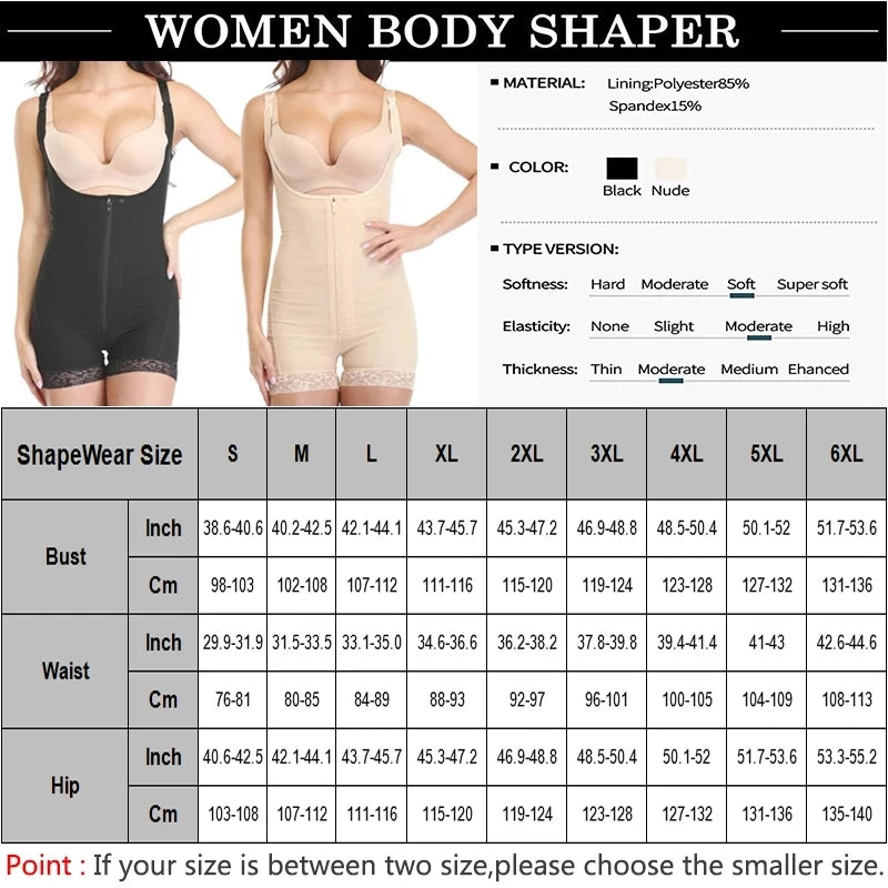 Transformative Bodysuit: Plus Size Full Body Shaper & Waist Trainer