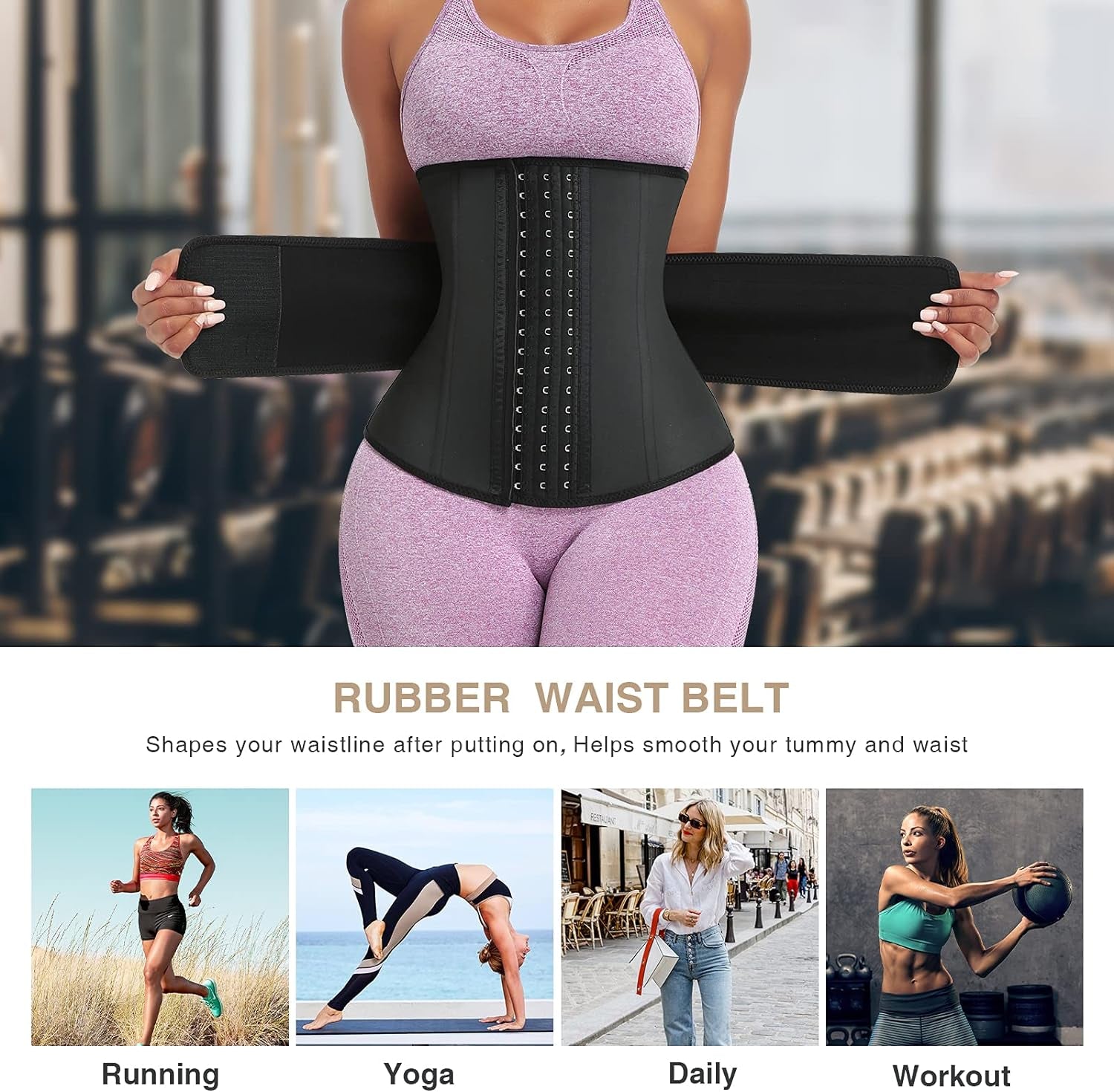 SculptingCincher: Long Torso Corset Waist Trainer for Women with Zipper/Hooks