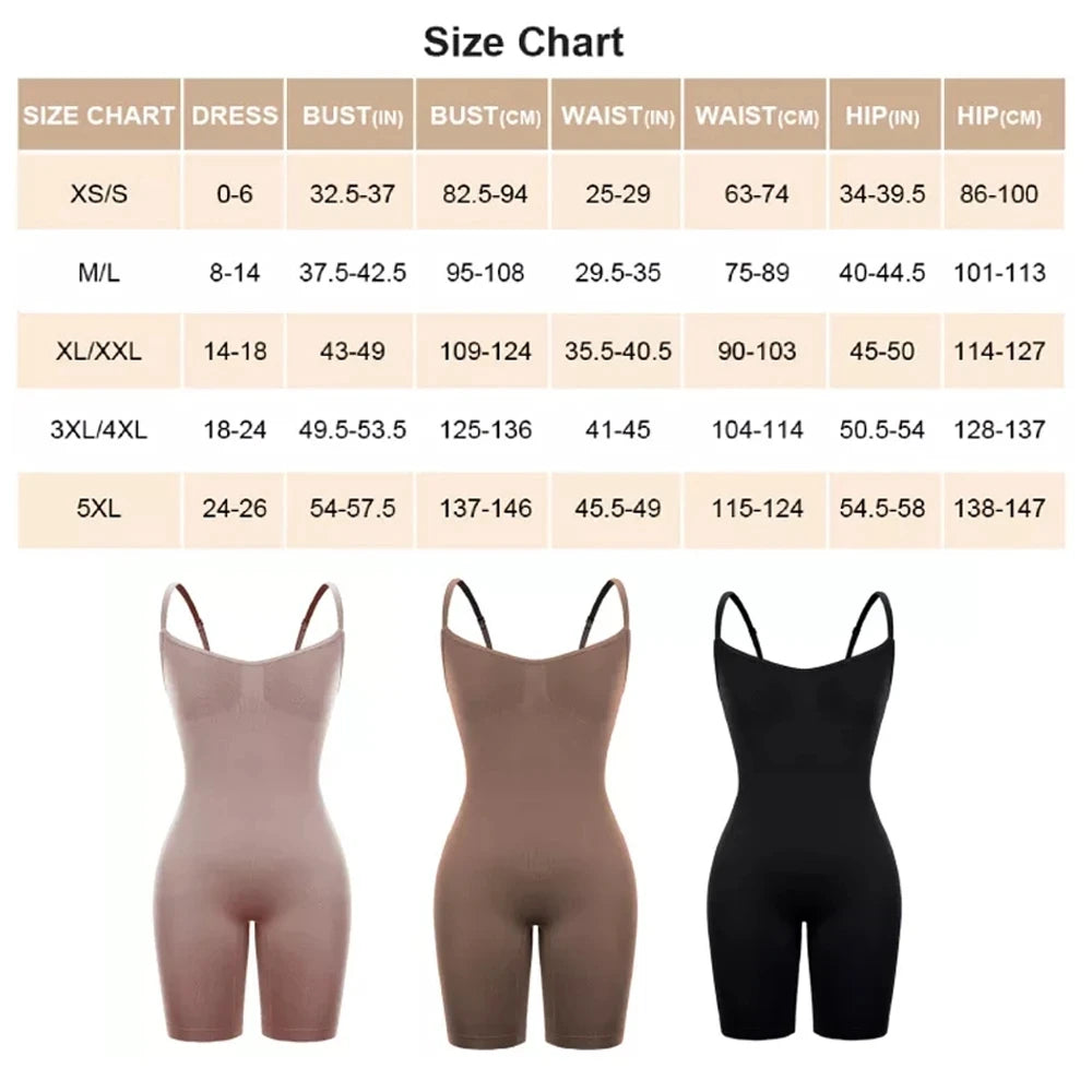 Faja Colombianas, Women Seamless Body Shaper, Push up Butt Firm, Compression Tummy